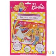 Набор д/детского тв-ва MultiArt Barbie Кристальная мозаика (17х23см) в пак. в кор.50шт | фото №0