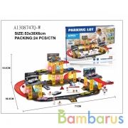 Парковка на бат. со светом, с аксесс. 0908-29B в кор. в кор.24шт | фото №0