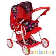 Коляска мет, 4*12,5см рез. корз, перен. рег: канапе, руч,59*35.5*62, кор КАРАПУЗ в кор.4шт | фото №0