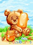 РИСОВАНИЕ ПО НОМЕРАМ НА ХОЛСТЕ, МЕДОВОЕ МОРОЖЕНОЕ, РАЗМЕР 40*50 в кор.22шт | фото №0