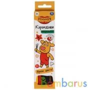 Цветные карандаши Оранжевая корова 6цв, акварельные в кор. Умка в кор.20*24шт | фото №0