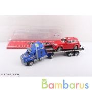 Трейлер инерц. с машиной, цвет в ассорт. в пласт. в кор.36шт | фото №0