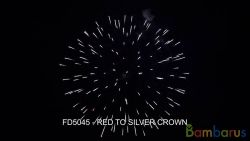 FD5045 RED peony TO SILVER | фото №0