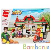 Конструктор пласт. город, с фигурками, 319дет. в кор. в кор.18шт | фото №0