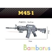 Автомат с лазер. прицелом, съемным прикладом M16-A в пак. в кор.2*18шт | фото №0