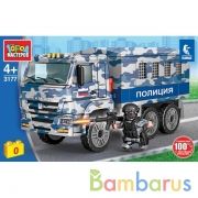 KAMAZ конструктор камаз: ПОЛИЦИЯ, 110 дет. Город мастеров в кор.2*18шт | фото №0