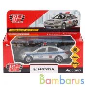 Машина металл "HONDA ACCORD ПОЛИЦИЯ", длина 12см, открыв. двери, инерц. Технопарк в кор.2*36шт | фото №0