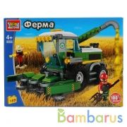 Конструктор "Город мастеров" комбайн, с фигуркой, 189дет. в русс. кор. в кор.16шт | фото №0