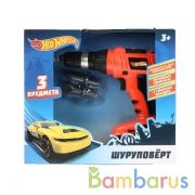 Набор строит. инструментов ХОТ ВИЛС, шуруповерт на бат., звук в кор. Играем вместе в кор.60шт | фото №0