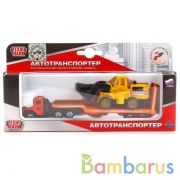 МАШИНА "ТЕХНОПАРК" МЕТАЛЛ. УРАЛ. ТРАНСПОРТЕР 7,5СМ, С ДОП. МАШИНКОЙ В КОМПЛ. В КОР. в кор.2*72шт | фото №0