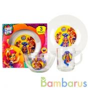 Cave club  Набор стеклянной посуды ( кружка, тарелка и салатник). Умка в кор.6шт | фото №0