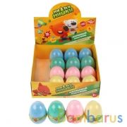 Набор шарик. мелкозерн. не застыв. пластил Мультиарт "Мимимишки" 175 мл/яйцо, 16/диспл в кор.3уп | фото №0