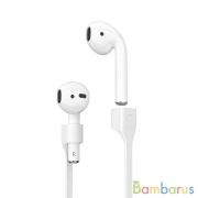 Силиконовый шнурок Deppa для AirPods (Белый) | фото №0