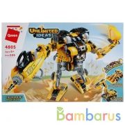 Конструктор пласт. робот-бульдозер, 509дет. в кор. в кор.9шт | фото №0