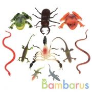 НАБОР ИЗ 10-И РЕПТИЛИЙ И НАСЕКОМЫХ "ИГРАЕМ ВМЕСТЕ" 10-15СМ В ПАК. С РУСС. ХЕДЕРОМ в кор.3*24наб | фото №0