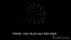 fr3038 ( Шар 3" ) HALF BLUE HALF RED WAVE 3" | фото №0