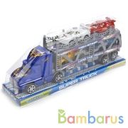 Автовоз инерц. с машинками, в ассорт. 108-2 в пласт. 35,5*8,5*14см в кор.2*36шт | фото №0