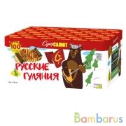 СуперСалют СС8106 Батарея салютов Русские гуляние  (1,0"х100) Фейерверк | фото №0