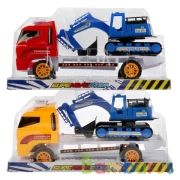 Трейлер инерц. с экскаватором, в ассорт. 1650 в пласт. в кор.2*48шт | фото №0