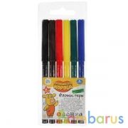 Фломастеры Оранжевая корова 6цв, круглые в пак. Умка в кор.4*24шт | фото №0