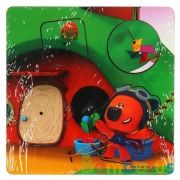 ИГРУШКА ДЕР. "БУРАТИНО" НАСТОЛЬНАЯ ИГРА. ВКЛАДЫШ «ДОМИК ПУТЕШЕСТВЕННИКА» в кор.120шт | фото №0