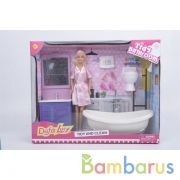 Кукла гнущаяся, с мебелью, с аксесс., цвет в ассорт. в кор. в кор.6шт | фото №0