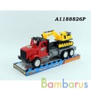 Трейлер инерц. с экскаватором в пласт. в кор.2*30шт | фото №0