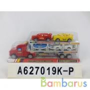 Трейлер инерц. с машинками в пласт. в кор.2*60шт | фото №0