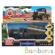 МАШИНА "ТЕХНОПАРК" МЕТАЛЛ. ИНЕРЦ. УРАЛ 12СМ, ОТКРЫВ. ДВЕРИ И БОРТ В РУСС. КОР. в кор.2*24шт | фото №0