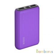 Внешний аккумулятор Deppa NRG Color 10000 mAh, 2.4A, 2xUSB (Фиолетовый) | фото №0