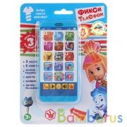 СЕНСОРНЫЙ ТЕЛЕФОН "УМКА" ФИКСИКИ, НА БАТ. РУССИФИЦ., 3 ПЕСНИ НА КАРТ. (РУСС. УП.) в кор.48шт | фото №0