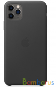 Чехол Apple Leather Case для iPhone 11 Pro Max (Черный) | фото №0