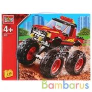 КОНСТРУКТОР "ГОРОД МАСТЕРОВ" АВТОСПОРТ: ДЖИП С БОЛЬШИМИ КОЛЕСАМИ, 215 дет. В РУСС. КОР. в кор.20шт. | фото №0