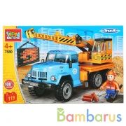 Конструктор "Город мастеров" зил кран, с фигуркой, 119дет. в русс. кор. в кор.2*18шт | фото №0