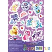 Магия дружбы. Мой маленький пони. Сверкающие наклейки. 145х210мм. Умка в кор.500шт | фото №0