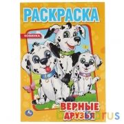 Верные друзья. (Раскраска А4) Формат: 214х290мм. Объем: 16 стр. Умка в кор.50шт | фото №0