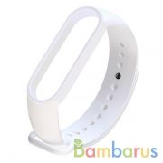 Сменный браслет Xiaomi Mi Band 5 однотонный (Белый) | фото №0