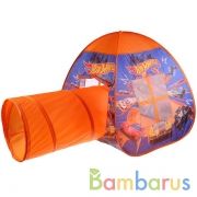 Палатка детская игровая ХОТ ВИЛС с тоннелем, 81x95x95,46x100см, в сумке ИГРАЕМ ВМЕСТЕ в кор.10шт | фото №0