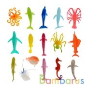 Игрушка пластизоль Играем Вместе Морские обитатели 5см 16ассорти набор в пак. в кор.2*120шт | фото №0