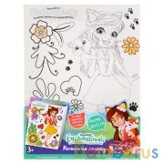 Набор д/тв-ва ЭНЧЕНТИМАЛС холст для росписи с глиттером и декором, 15*20 см MultiArt в кор.48шт | фото №0