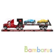 Трейлер инерц. с 2-мя машинками, в ассорт. в пласт. в кор.2*36шт | фото №0