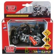 Модель металл свет-звук МОТОЦИКЛ с люлькой, 10 см, инерц., кор Технопарк в кор.2*24шт | фото №0