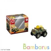 Машина-перевертыш на бат. со светом в кор. в кор.2*96шт | фото №0