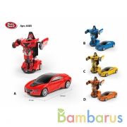 Машина металл. робот в ассорт. на блистере в кор.2*24шт | фото №0