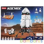 Конструктор пласт. космич. корабль с фигурками, 733дет. в русс. кор. в кор.8шт | фото №0