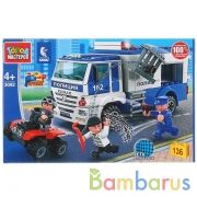 Конструктор "Город мастеров" камаз: побег из полицейской машины, 136дет. в русс. кор. в кор.2*40шт | фото №0