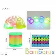 Пружинка-радуга светящ., в ассорт. в дисплее уп-24шт в кор.30уп | фото №0