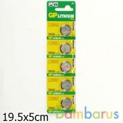 ЭЛЕМЕНТ ПИТАНИЯ ("ДИСКОВАЯ CR-2032") GP CR2032-7CR5 НА БЛИСТЕРЕ УП-5ШТ | фото №0