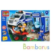 Конструктор "Город мастеров" кража из полицейского участка, 147дет. в русс. кор. в кор.2*18шт | фото №0