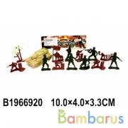 Набор солдатиков с танком и аксесс. в пак. в кор.4*108шт | фото №0